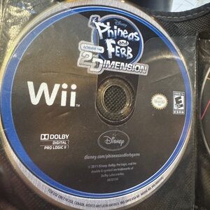 Disney Phineas and Ferb: Across the 2nd Dimension Wii Game - Black and Blue‎